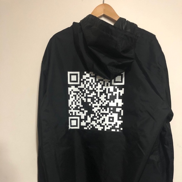 Vetements | Jackets & Coats | Vetements Qr Rain Jacket | Poshmark
